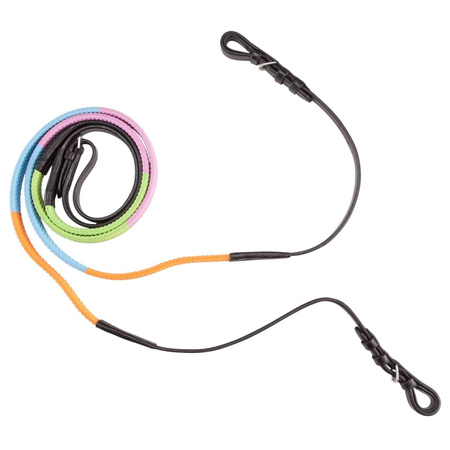 Edukacyjne kolorowe wodze dla koni i kucy.